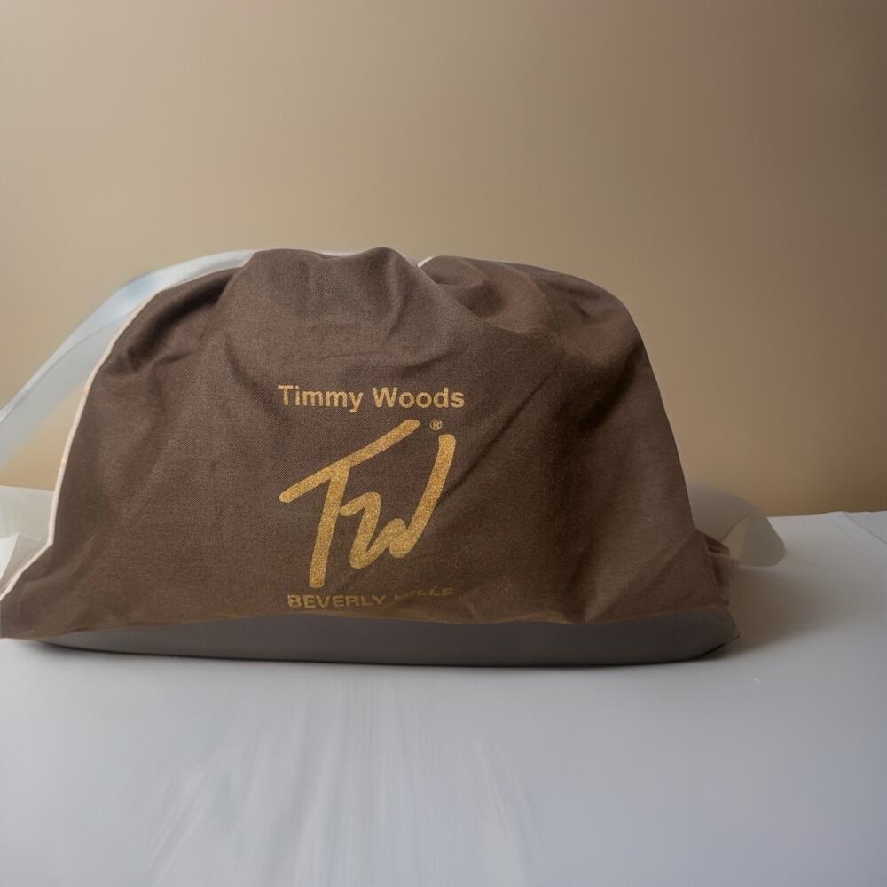 NWT ULTRA RARE Timmy Woods Beverly Hills Dolly Duck Z Wooden Purse with Dust Bag - Picture 16 of 16